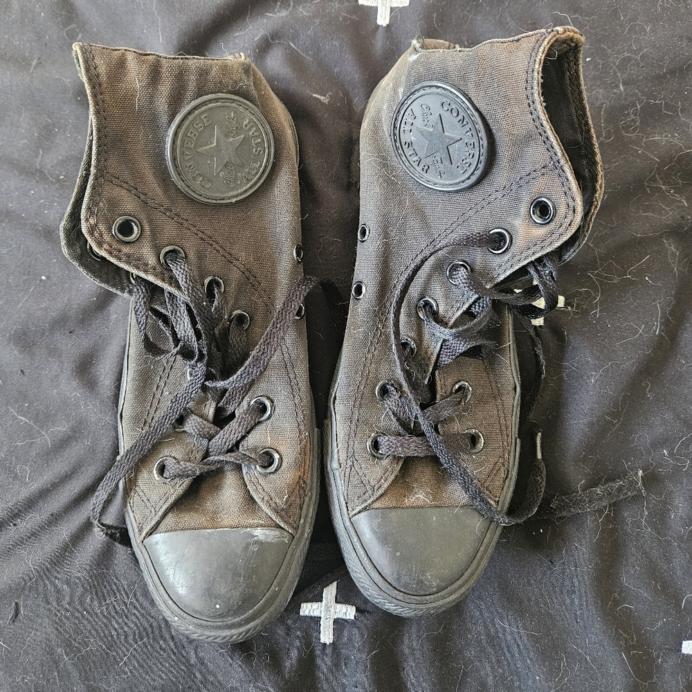 Converse Black High-Top Canvas Sneakers